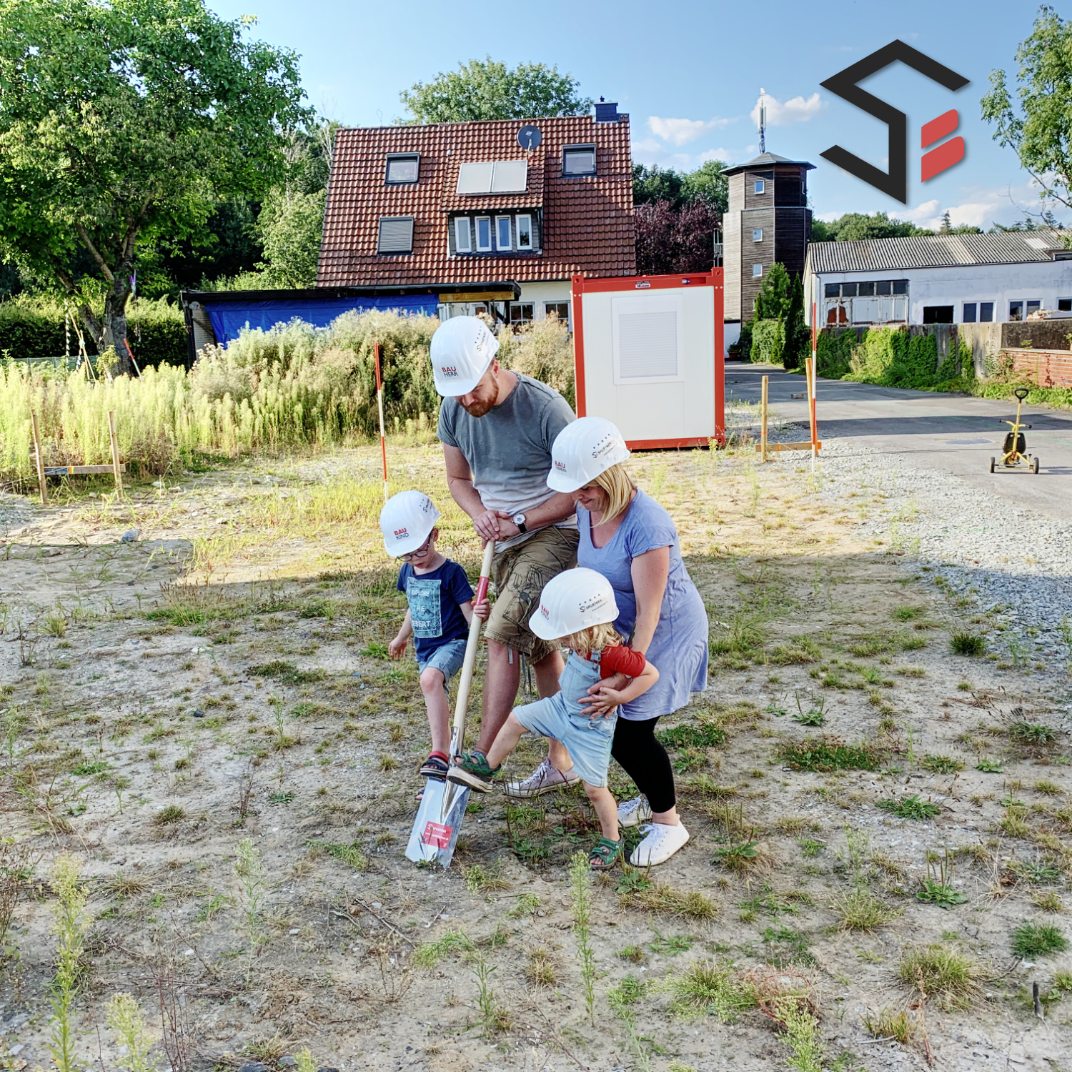 Baustart für ein Einfamilienhaus