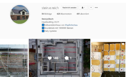 Haus Bau bei Instagram